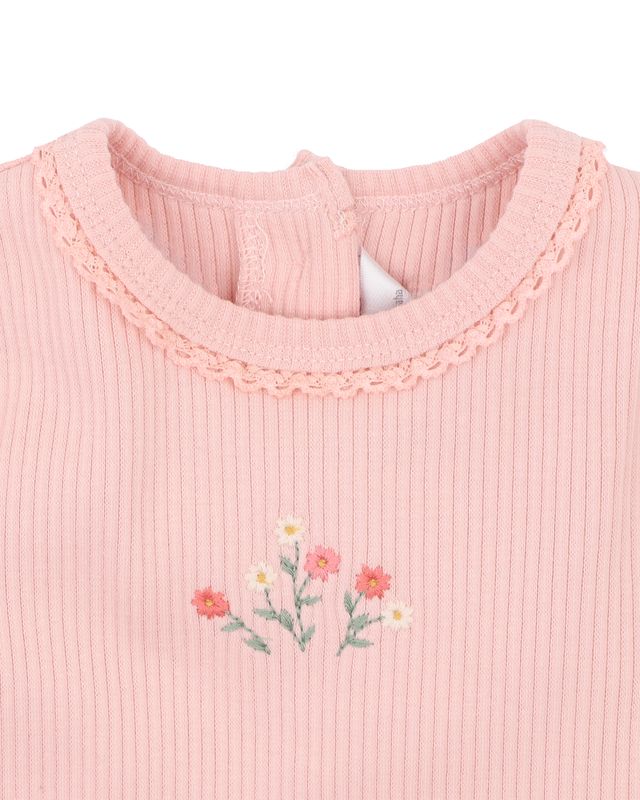 Emmy L/S Rib Bodysuit - Dusty Rose