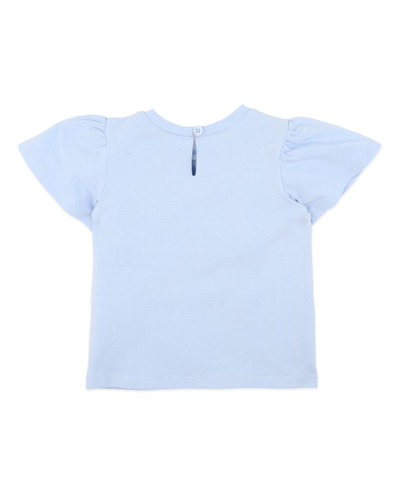 Piccolina  Sunglasses Tee - Soft Blue