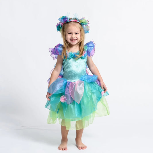 Paris Daisy Fairy Dress -Tourquoise