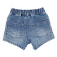 Boys Knit Denim Shorts - Mid Indigo