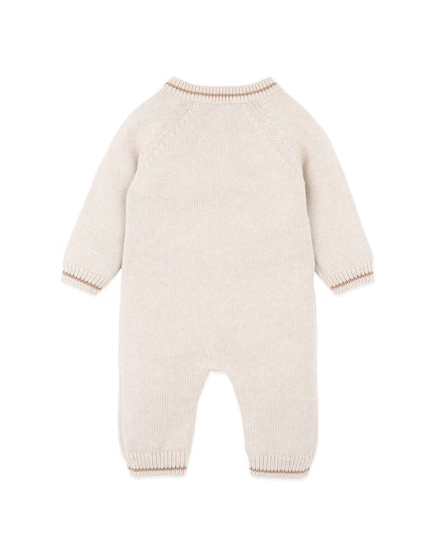 Knitted Dog Romper - Oat