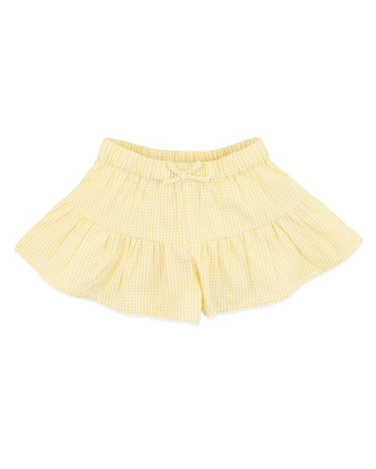 Libby Check Shorts - Yellow check