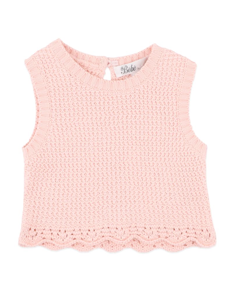 Poppy Knitted Top - Pink Icing