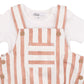 Max 2Pce Bodysuit Set - Caramel Stripe