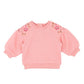 Embroidered Sweatshirt - Coral