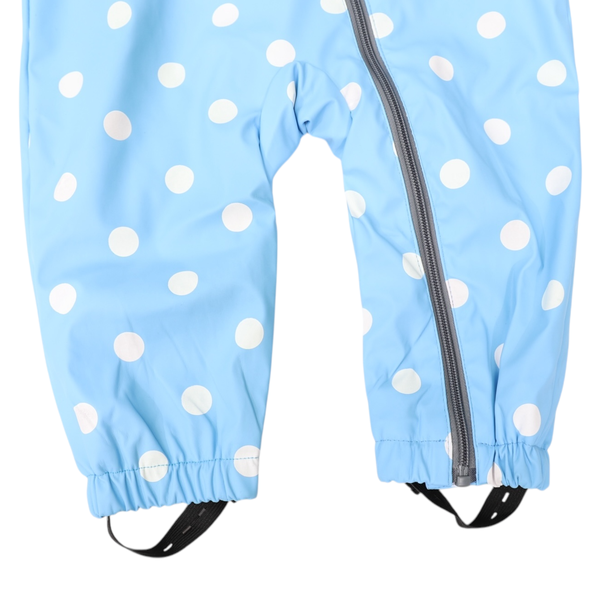 Polkadot Colour Change Rain Suit - Blue