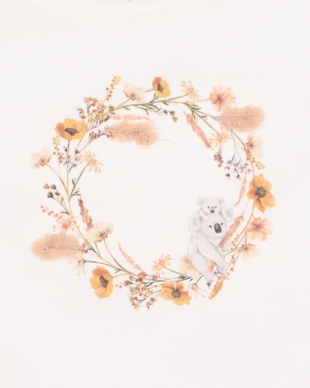 Taylor Floral Koala Bodysuit - Cloud