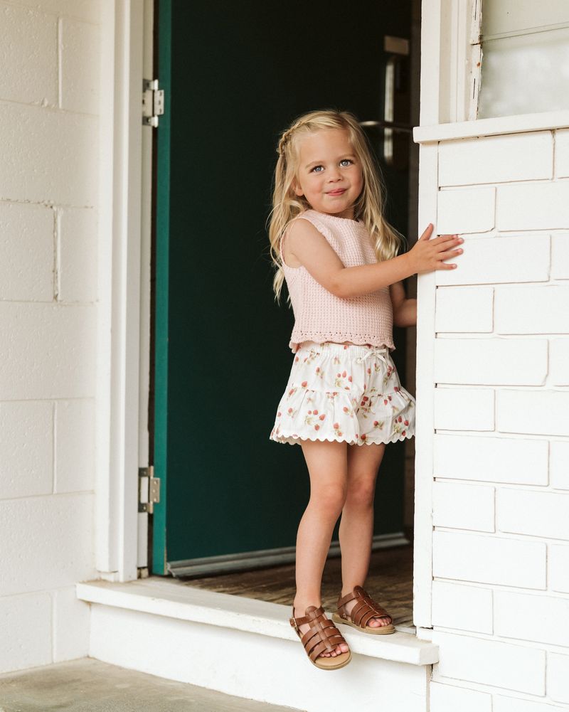 Poppy Strawberry Print Shorts