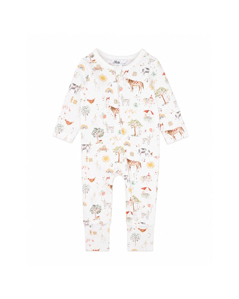 Scout L/S ZipSuit - Scout Print