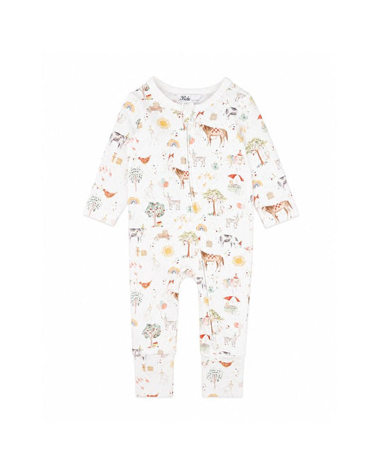 Scout L/S ZipSuit - Scout Print