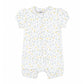 Libby S/S Zip Romper - Libby Floral