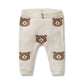 Knitted Jacquard Leggings - Beary Cute