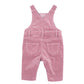Flossy Embroidered Cord Overalls - Heather