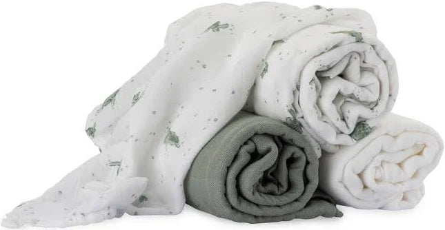 Muslin Wraps 3 Pack - Turtle Bay