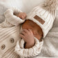 Knitted Cotton Ribbed Beanie - Honey Milk