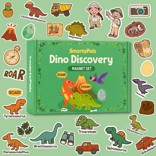 Dino Discovery Magnet Set | Dinosaur Magnets for Kids Imaginative Play