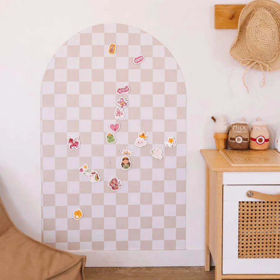 Magnetic Playwall™ | Magnetic Wall Decal For Kids & Playrooms - Checkered