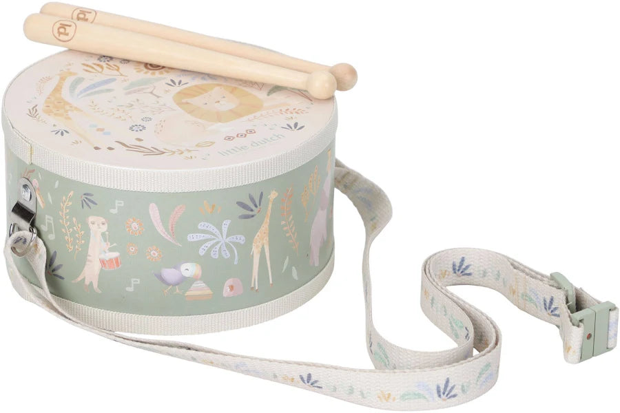 Little Dutch Safari Wooden Music Drum