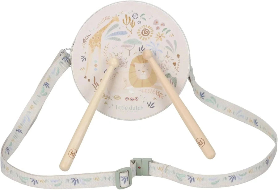 Little Dutch Safari Wooden Music Drum