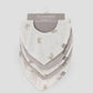 Muslin Bibs 5PK - Stone Grey