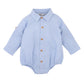 Jake Shirt Bodysuit - Sky Check