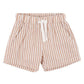 Brady Woven Shorts - Caramel Stripe