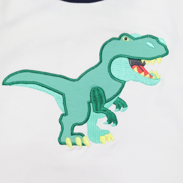 T-Rex Applique Tee - Grey