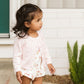 Girl Pointelle Cardigan - Pale Pink