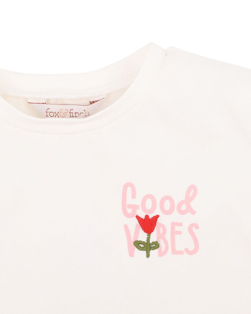 Sundae Good Vibes Tee - White