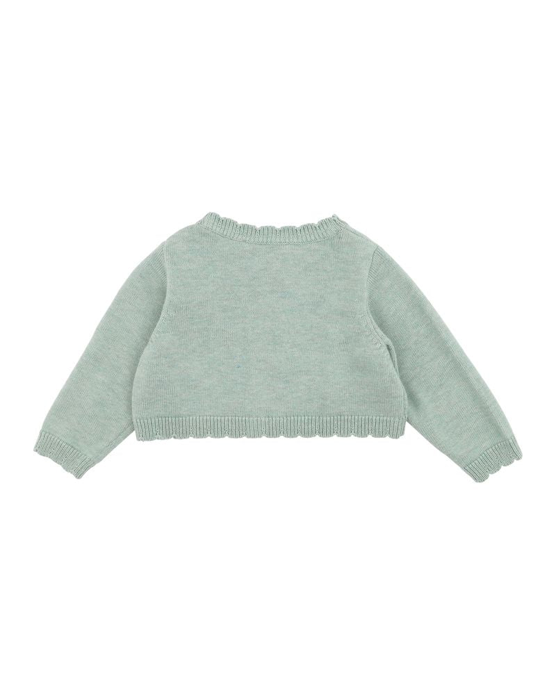 Chelsea Hand Emb Cardigan - Sage