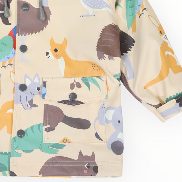 Raincoat Australian Animal - Beige