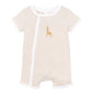 Billie Giraffe S/S Zipsuit - Billie Stripe