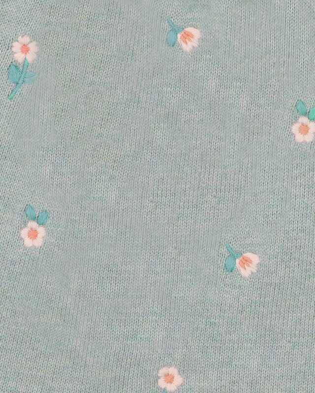 Fern  Emb. Knitted Dress - Sage