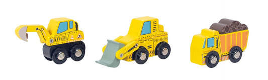 Wooden Construction Truck Set