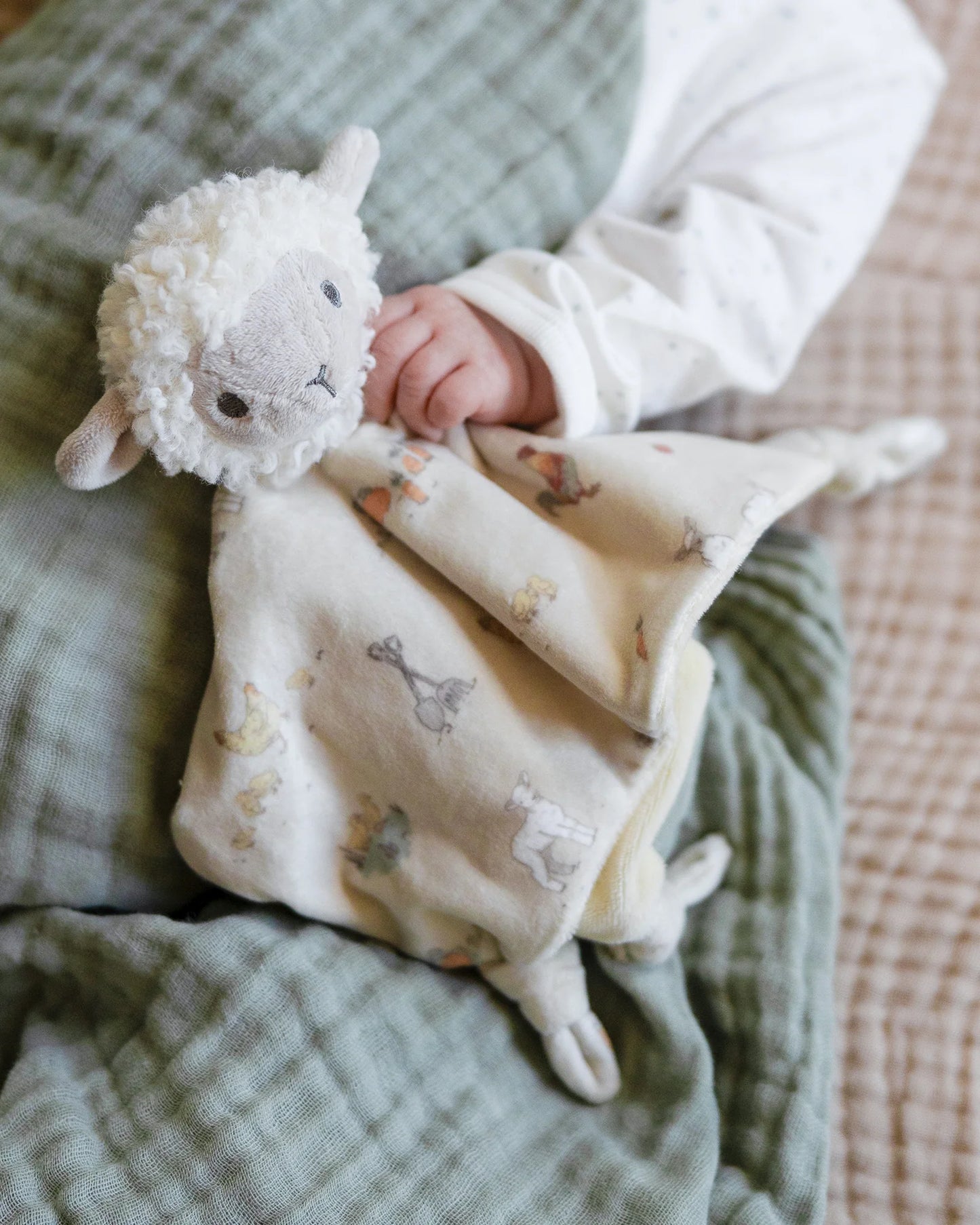 Lovie Comforter / Security Blanket - Farmyard Lamb
