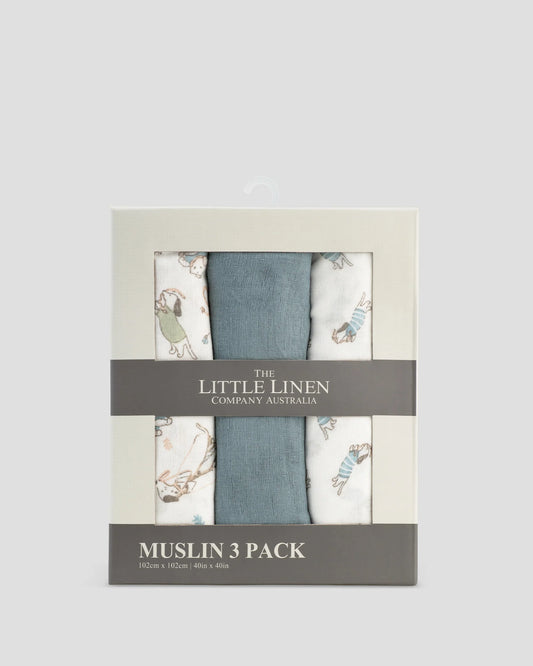Muslin Wraps 3 Pack - Barklife Dog