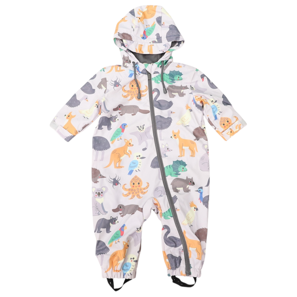 Australian Animal Rain Suit - Grey