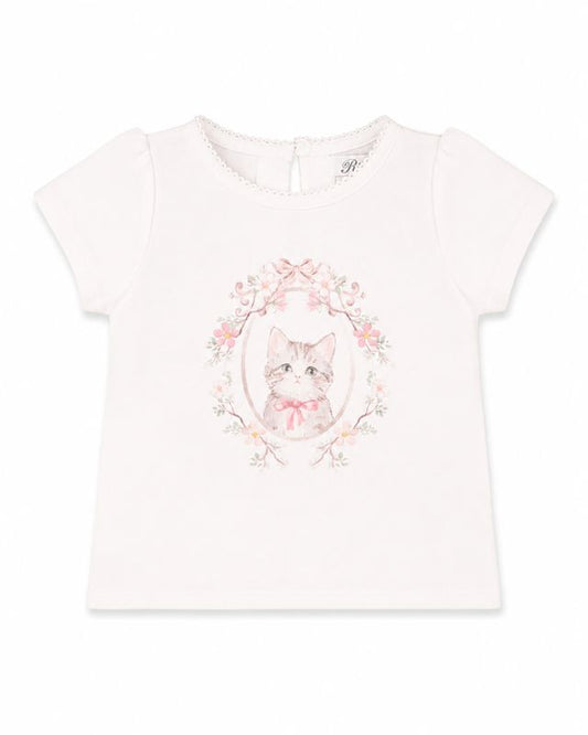 Willa Kitten Tee - Cloud