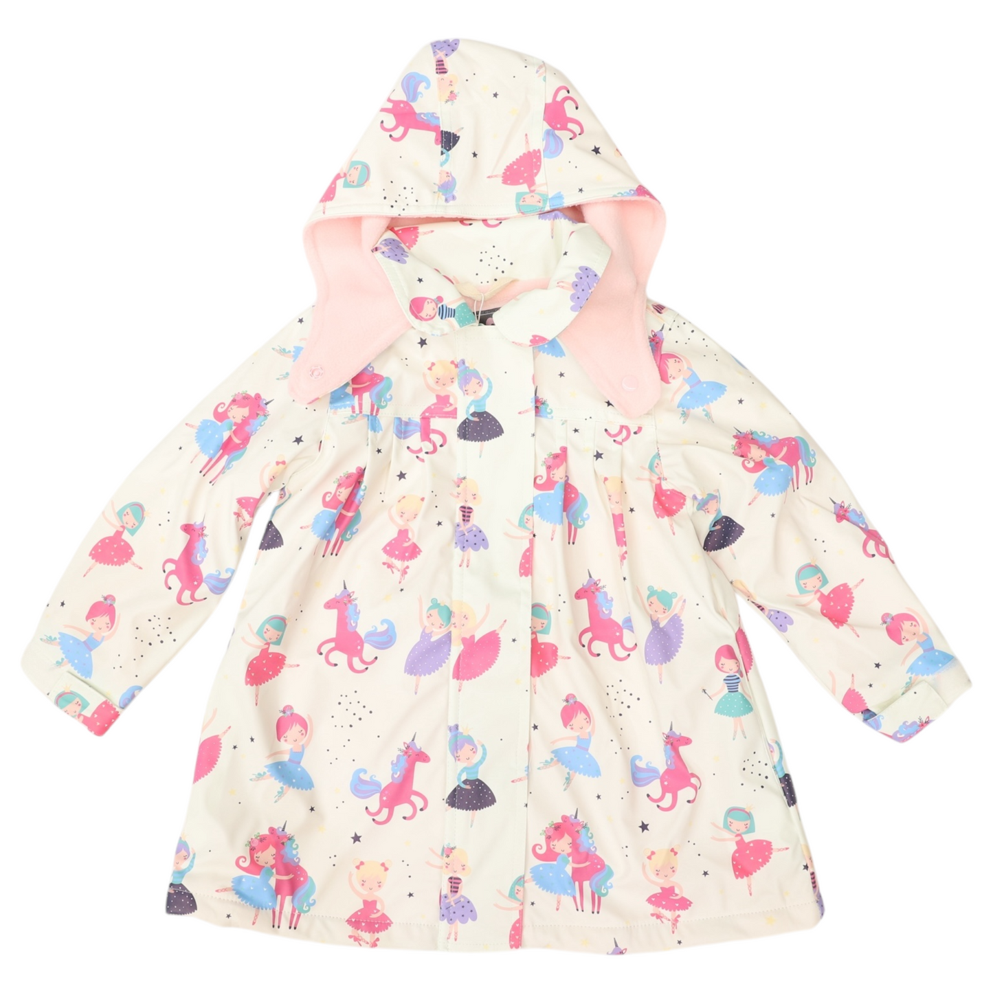 Dancing Unicorn Raincoat - Cream