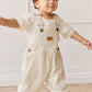 Cecil Overalls - Sandy Brown/Cloud Stripe