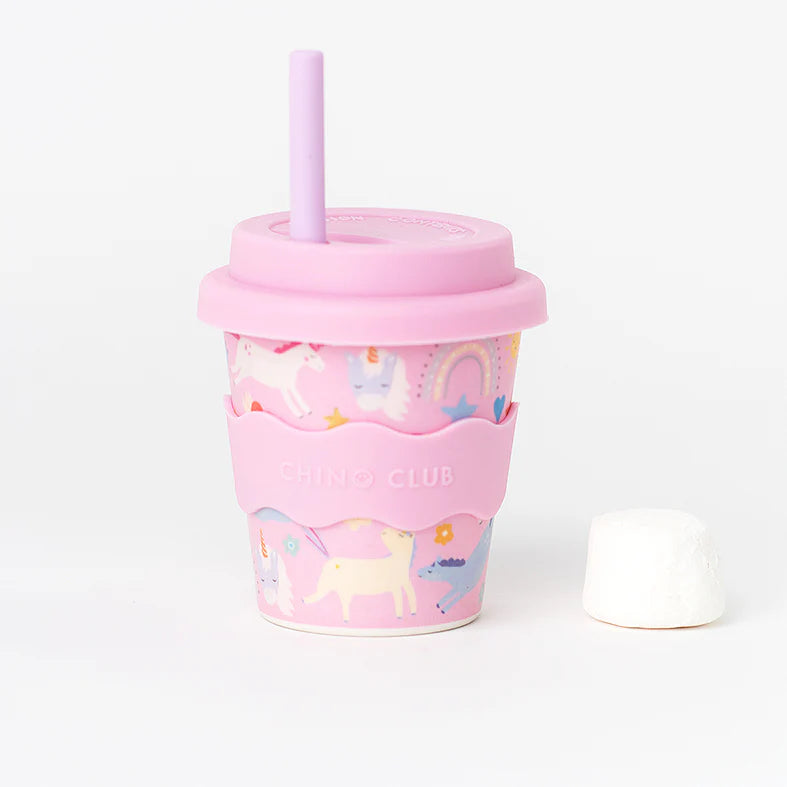 Unicorn Babychino Cup Pink 4oz