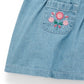 Embroidered Pinnie - Faded Denim