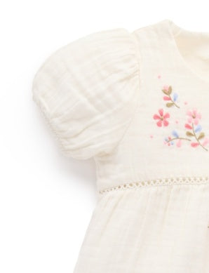 Embroidered Top - Cloud