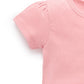 Pointelle Sht/Slv Tee - Papaya