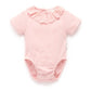 Pointelle Ruffle Bodysuit - Guava