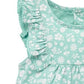 Ruffle Shortie Growsuit - Silhouette Print