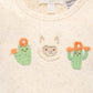 Appliqued Bodysuit - Wheat Neppy