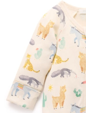 Printed Growsuit - Animal Fiesta
