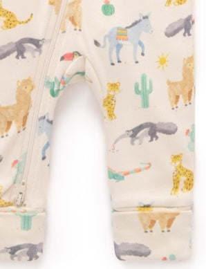 Printed Growsuit - Animal Fiesta