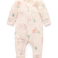 Printed Zip Growsuit - Little Llama Print